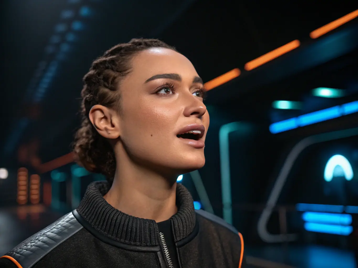 A dynamic and engaging video showcasing a realistic AI avatar delivering a presentation, with subtle animations and background visuals that highlight the avatar's lifelike movements and expressions.